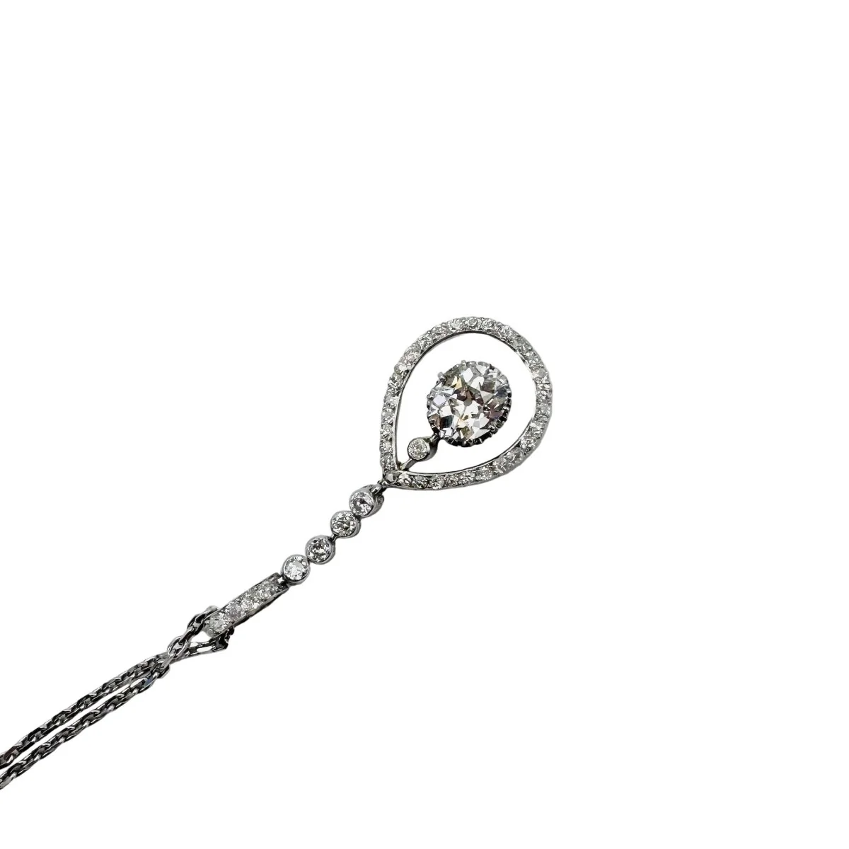 Necklace Pendant in White gold and Diamonds - Image 7