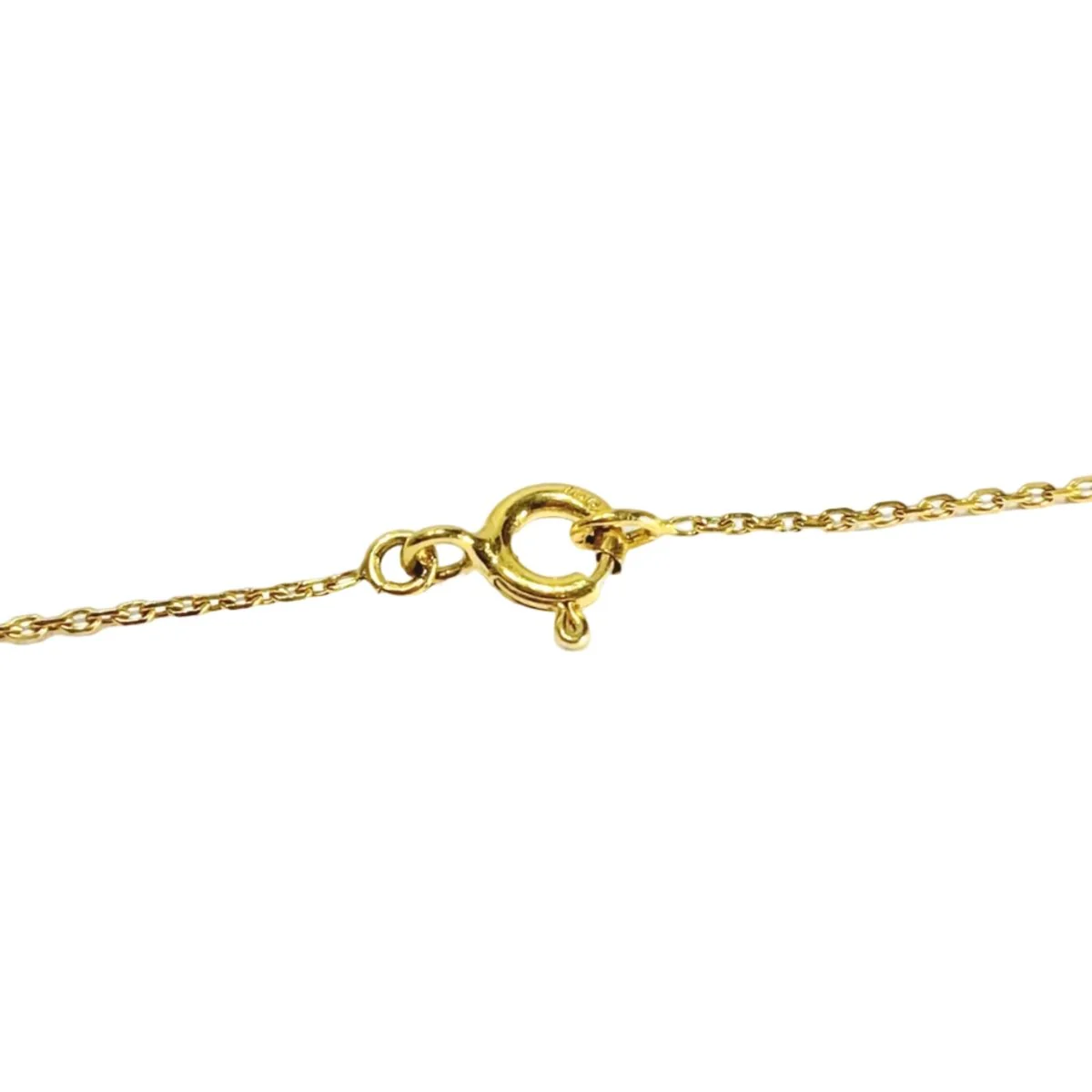 Yellow gold and zircon pendant necklace - Image 5