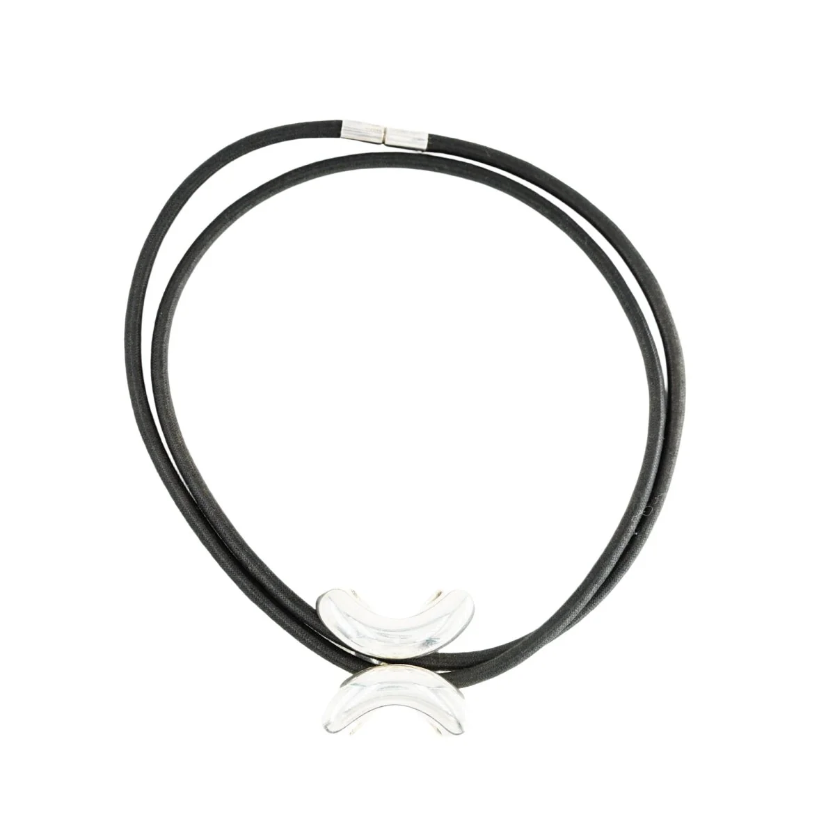 HERMÈS "Lima" Silver Pendant Necklace - Image 3