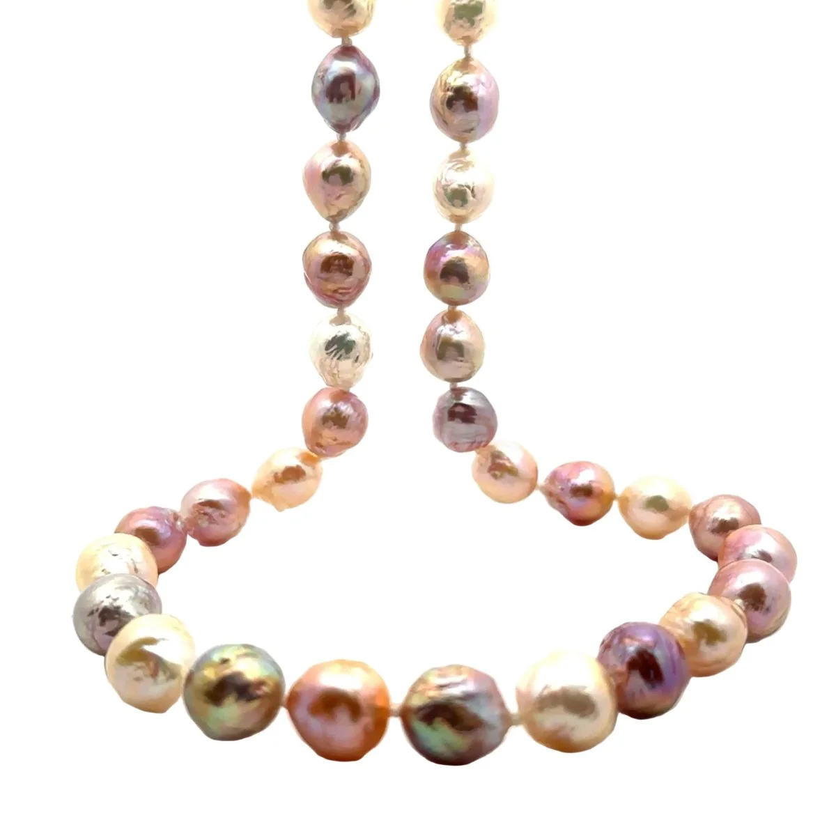 Necklace Pearls in Yellow gold - Image 3