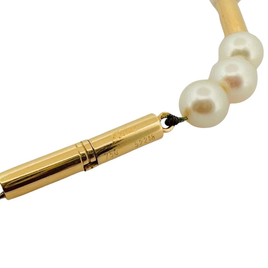 POIRAY ''Fuseau'' necklace in yellow gold and pearls - Image 2