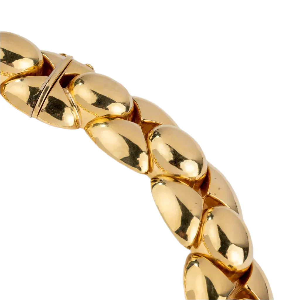 Chocker necklace with yellow gold links - Image 3