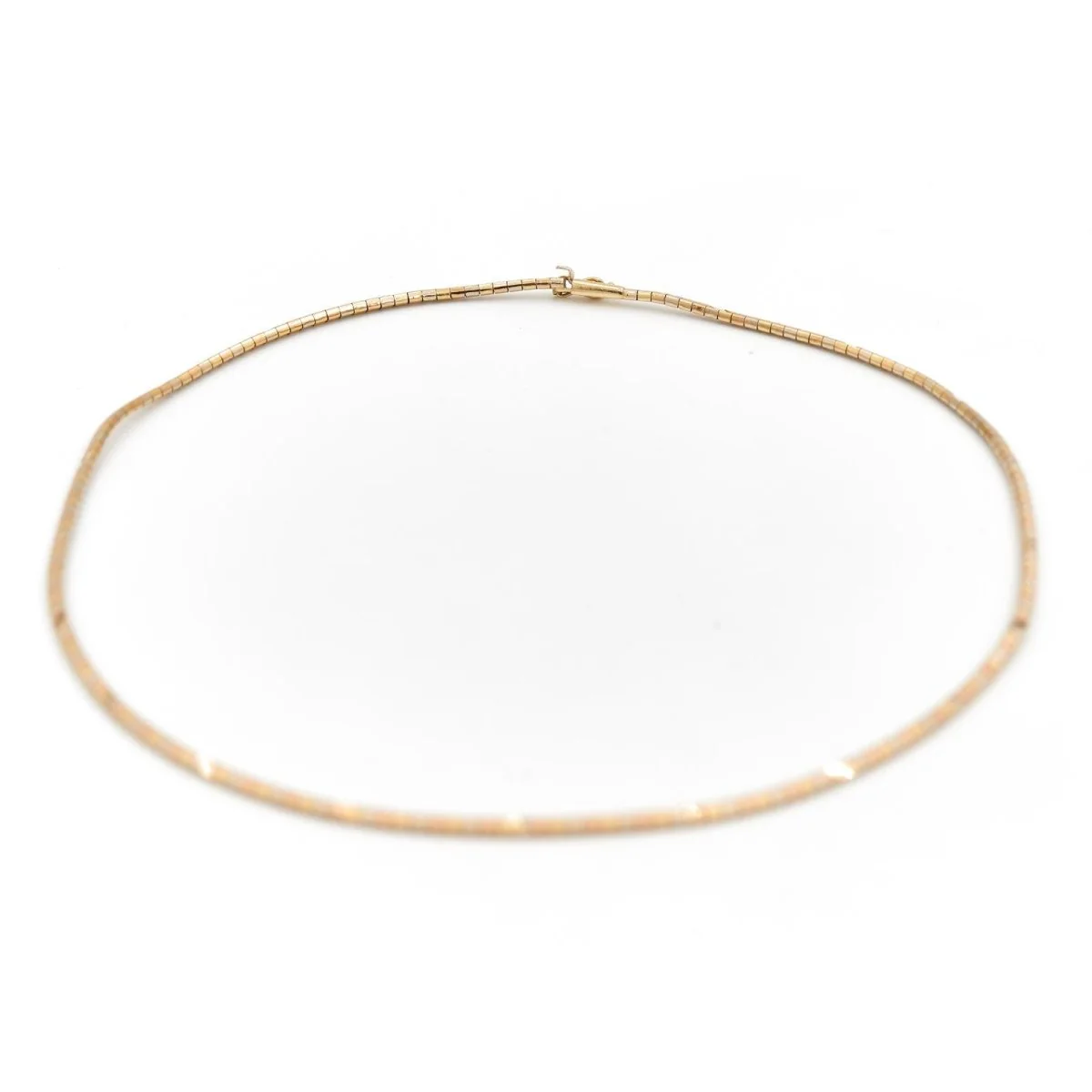 Choker necklace in 3 golds - Image 3