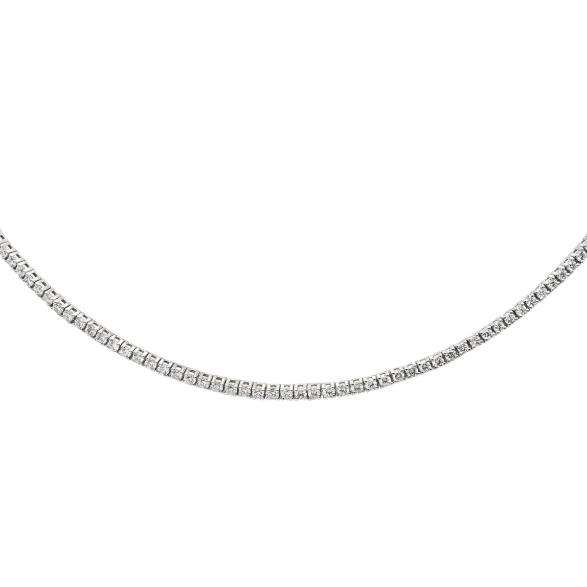 River Necklace White Gold Diamond - Image 5
