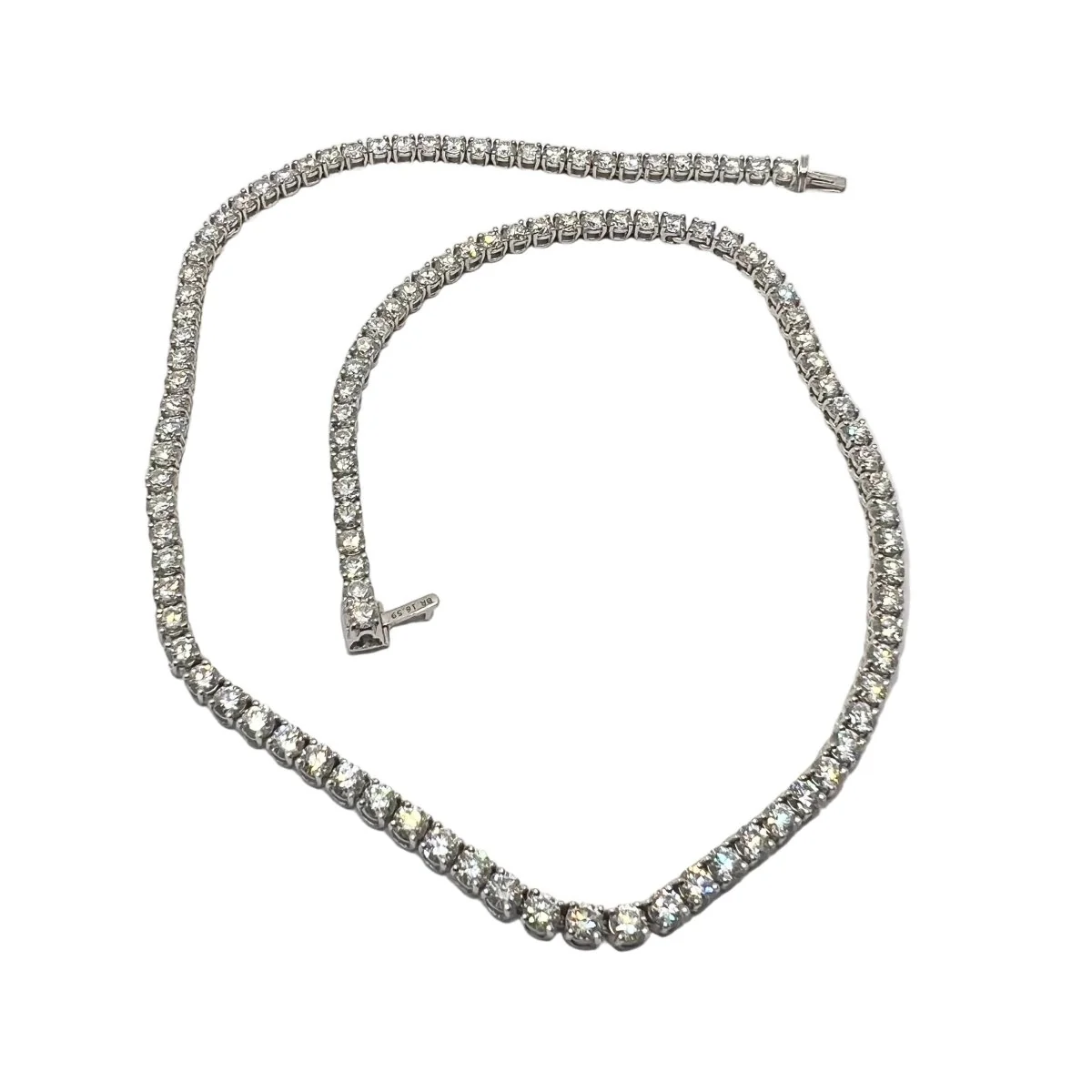 RECARLO River Necklace in White gold and Diamonds - Image 2