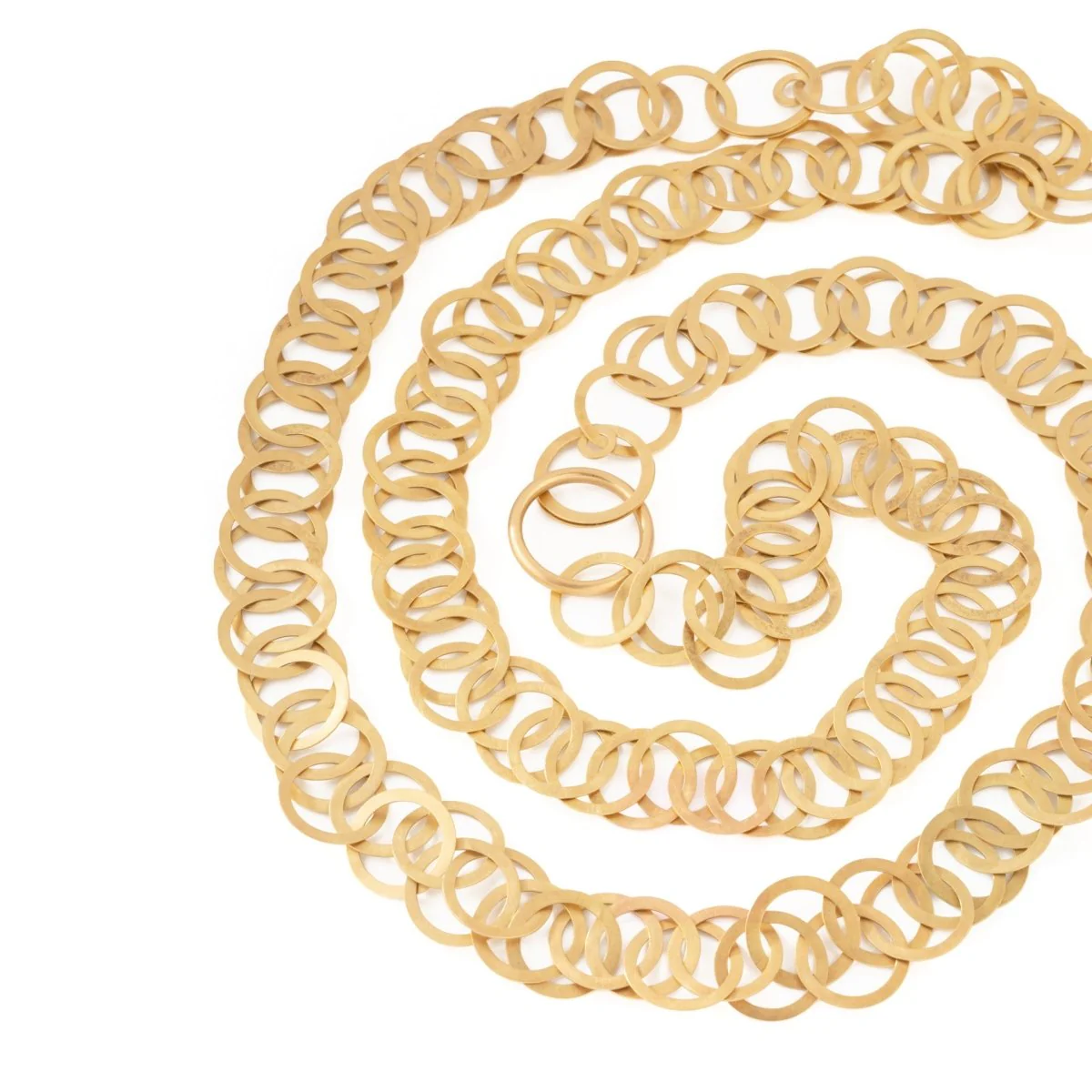Long necklace in yellow gold - Image 4