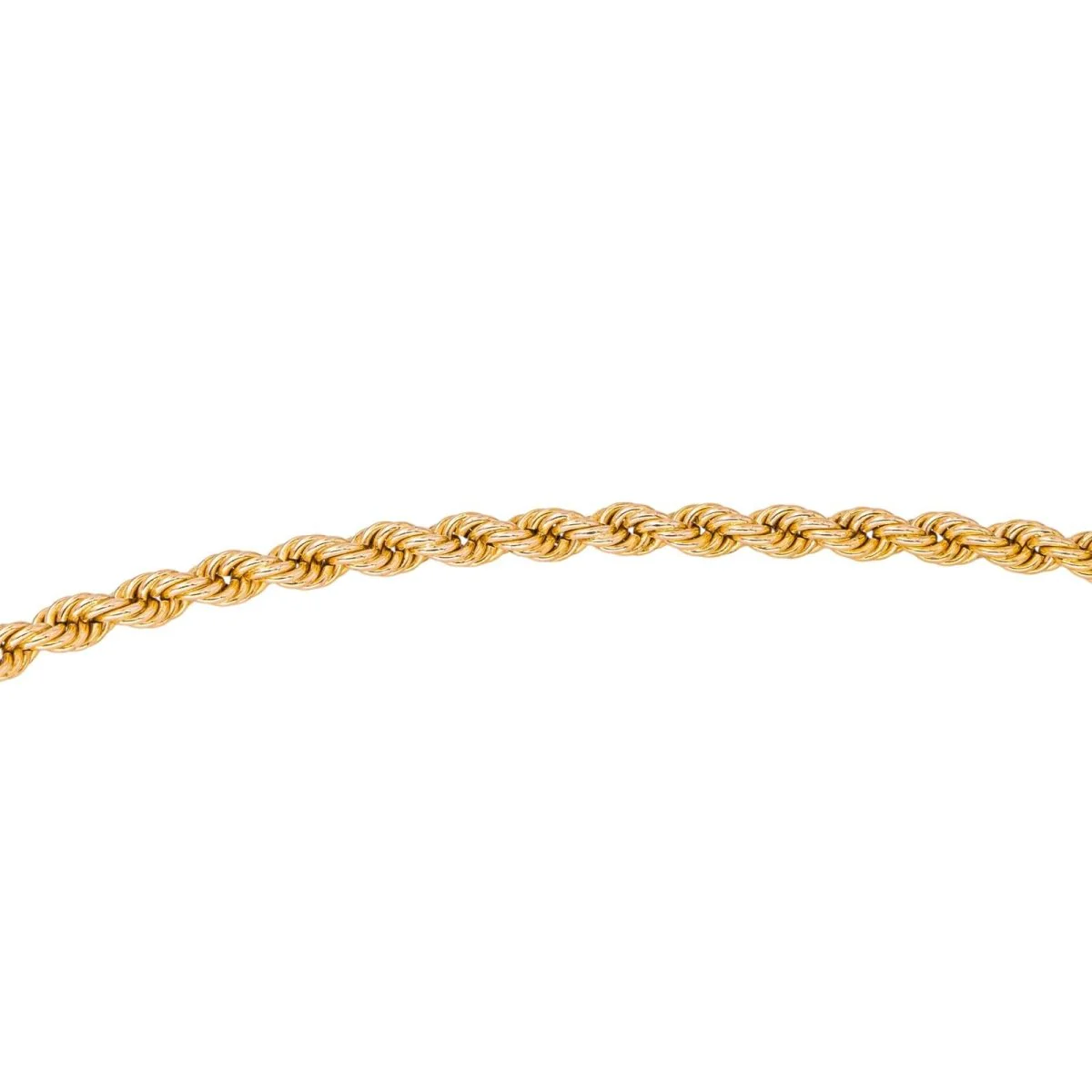 Twisted chain necklace in rose gold - Image 5