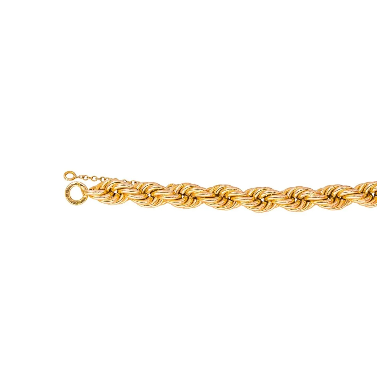 Twisted chain necklace in rose gold - Image 8