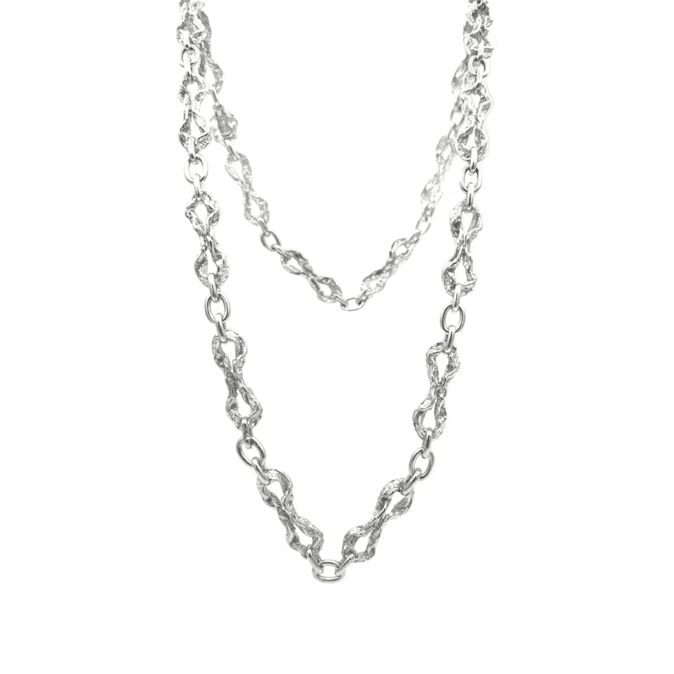 Long necklace GILBERT ALBERT in Silver