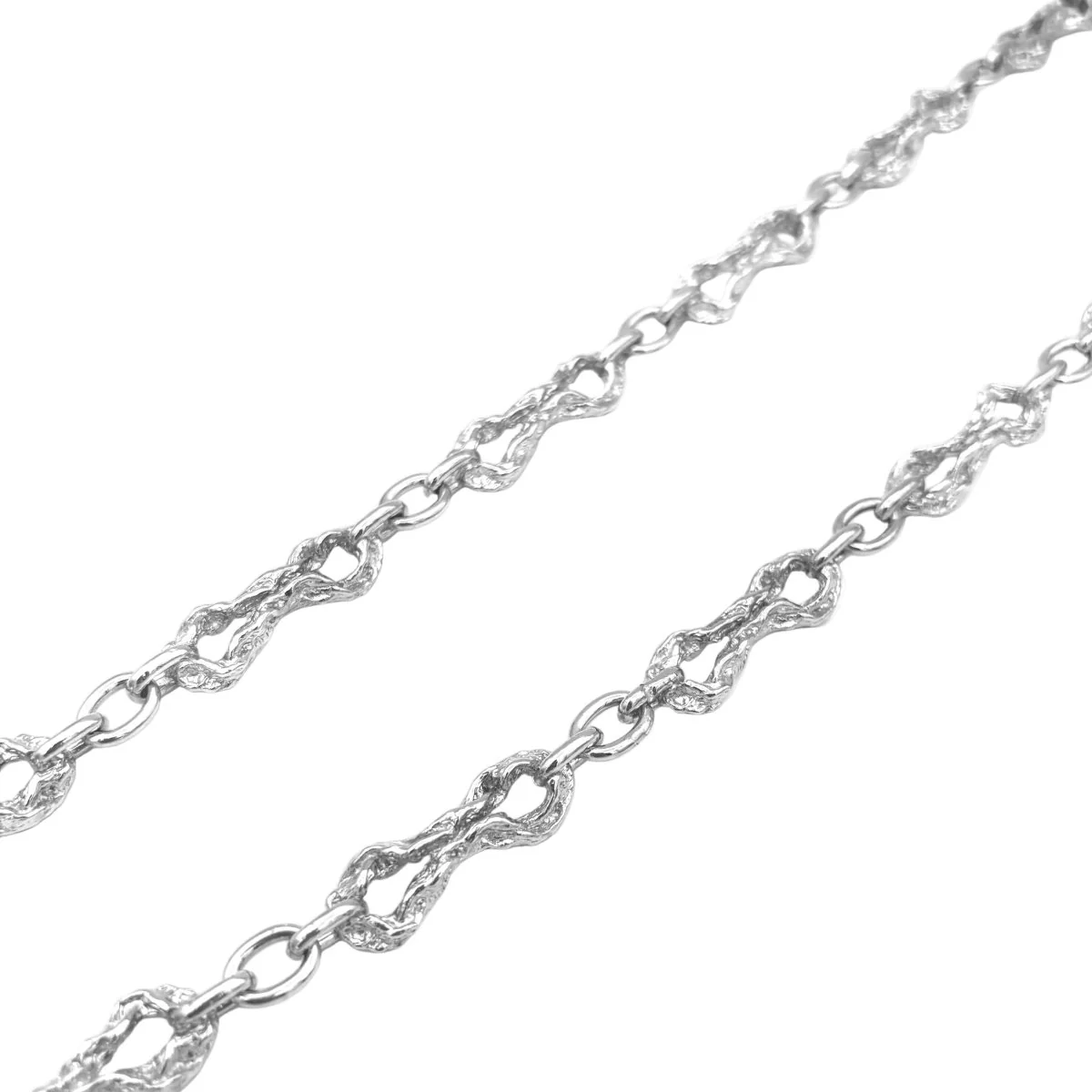 Long necklace GILBERT ALBERT in Silver - Image 3