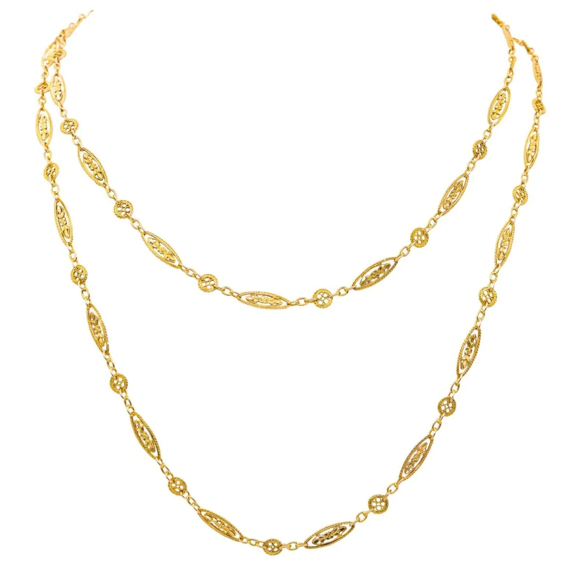 Necklace Long necklace in yellow gold