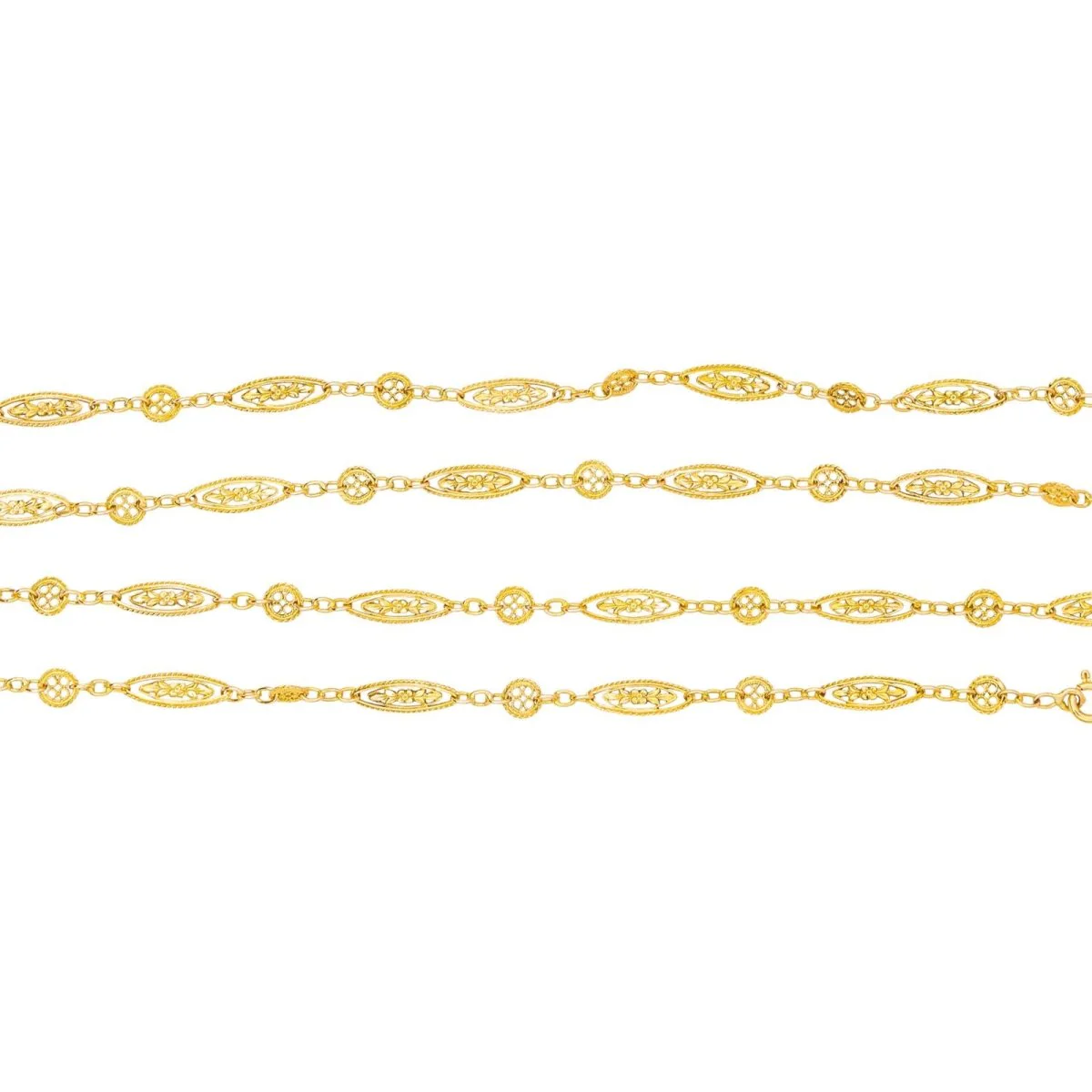 Necklace Long necklace in yellow gold - Image 3