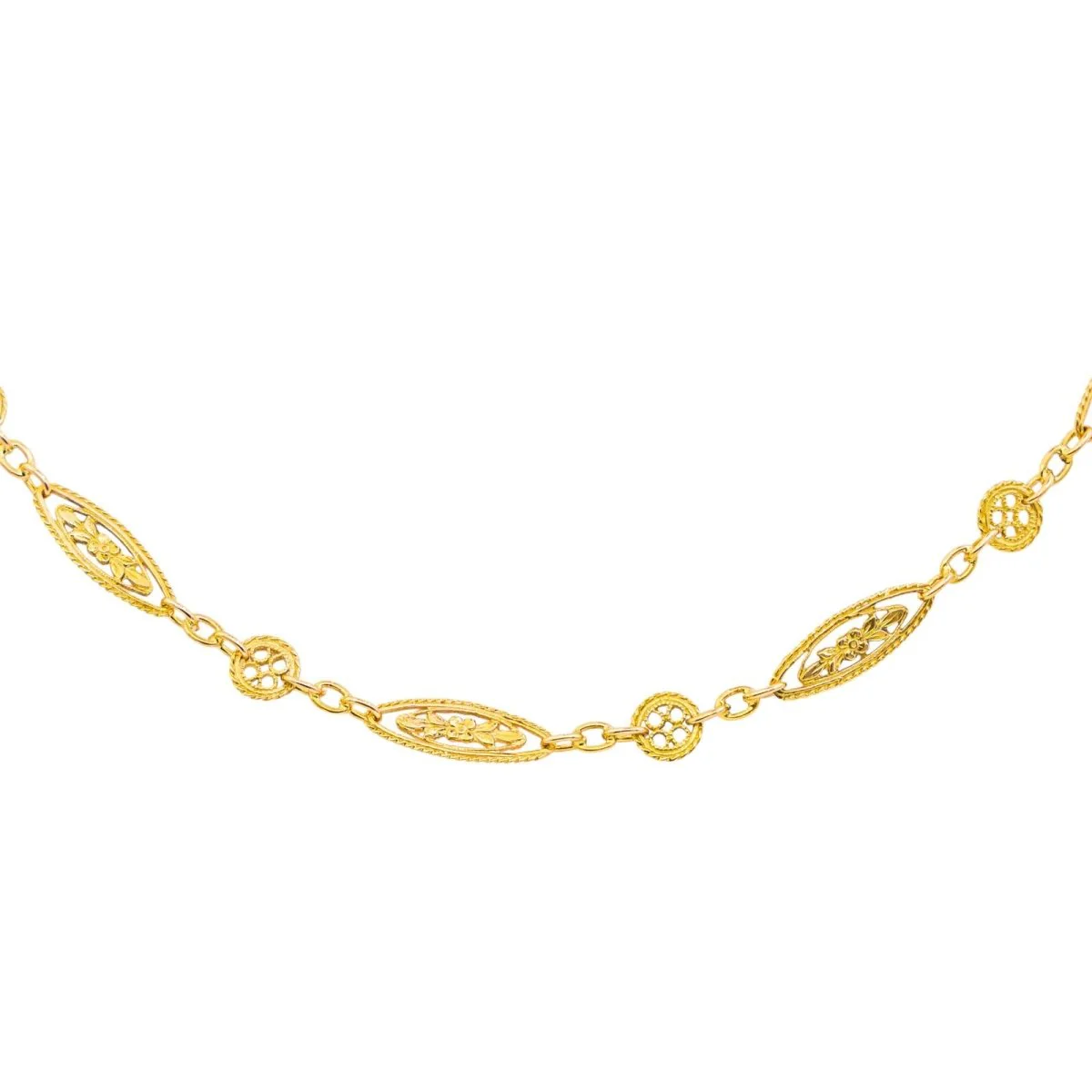 Necklace Long necklace in yellow gold - Image 4