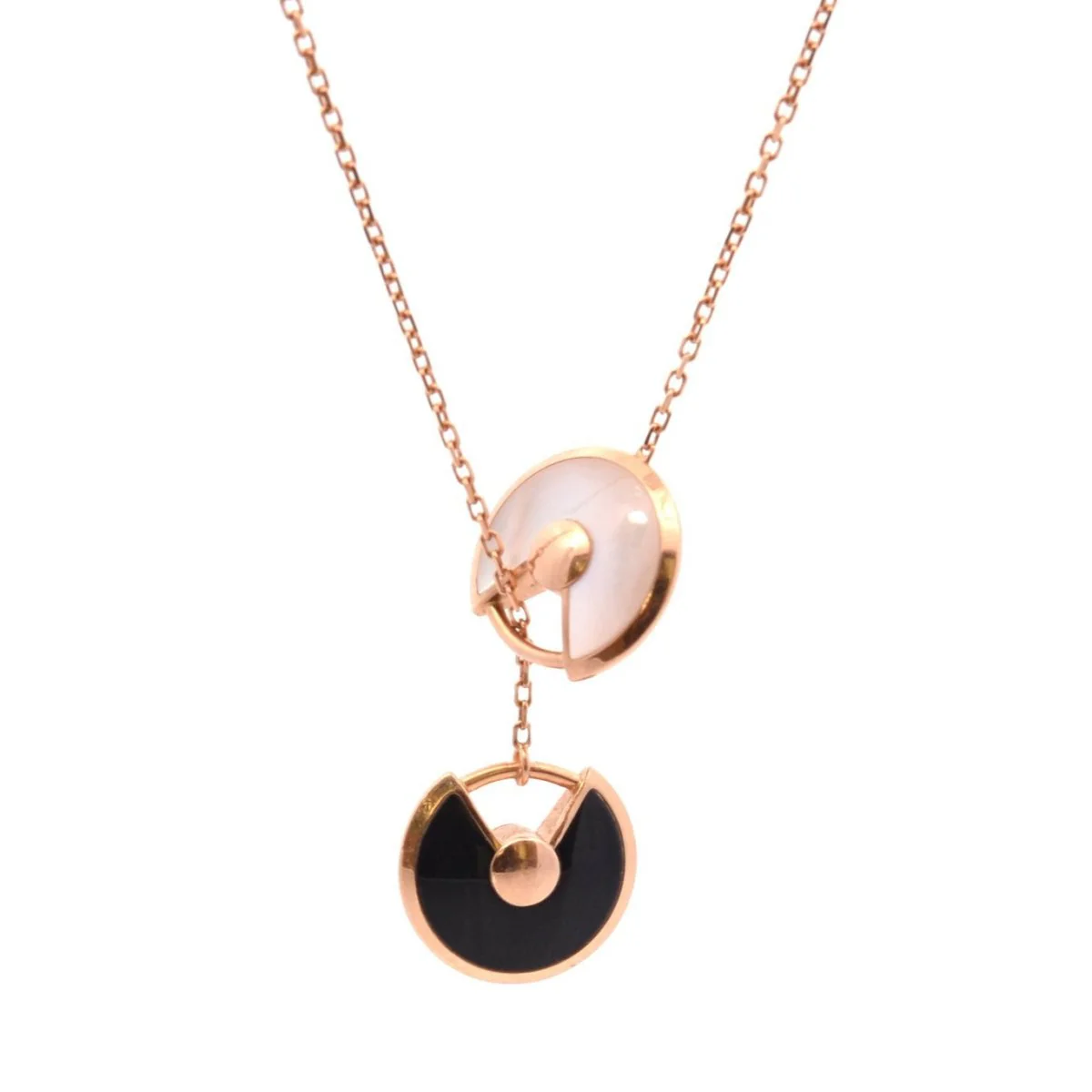 CARTIER necklace in yellow gold, onyx and diamonds - Image 2