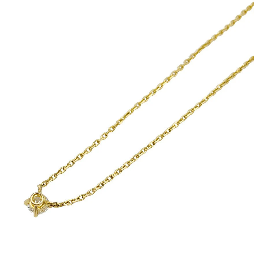 Cartier solitaire necklace, "1895", yellow gold - Image 4