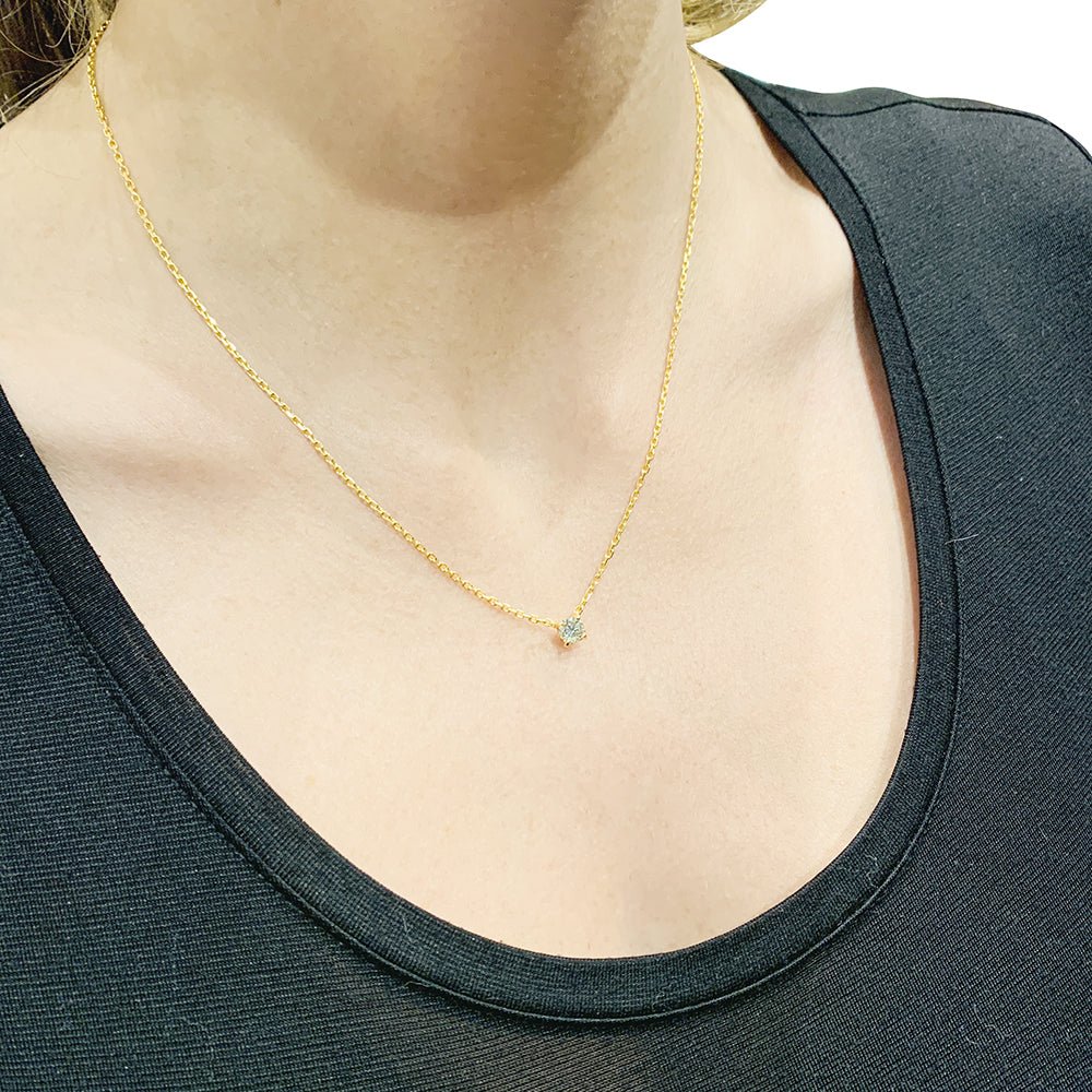 Cartier solitaire necklace, "1895", yellow gold - Image 7
