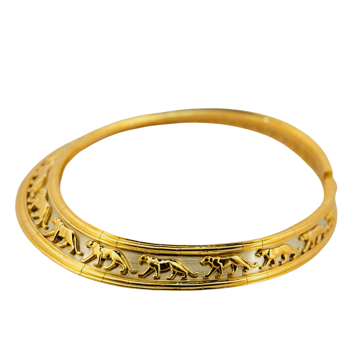 CARTIER "Pharaon" Torque necklace in yellow gold and white gold - Image 2