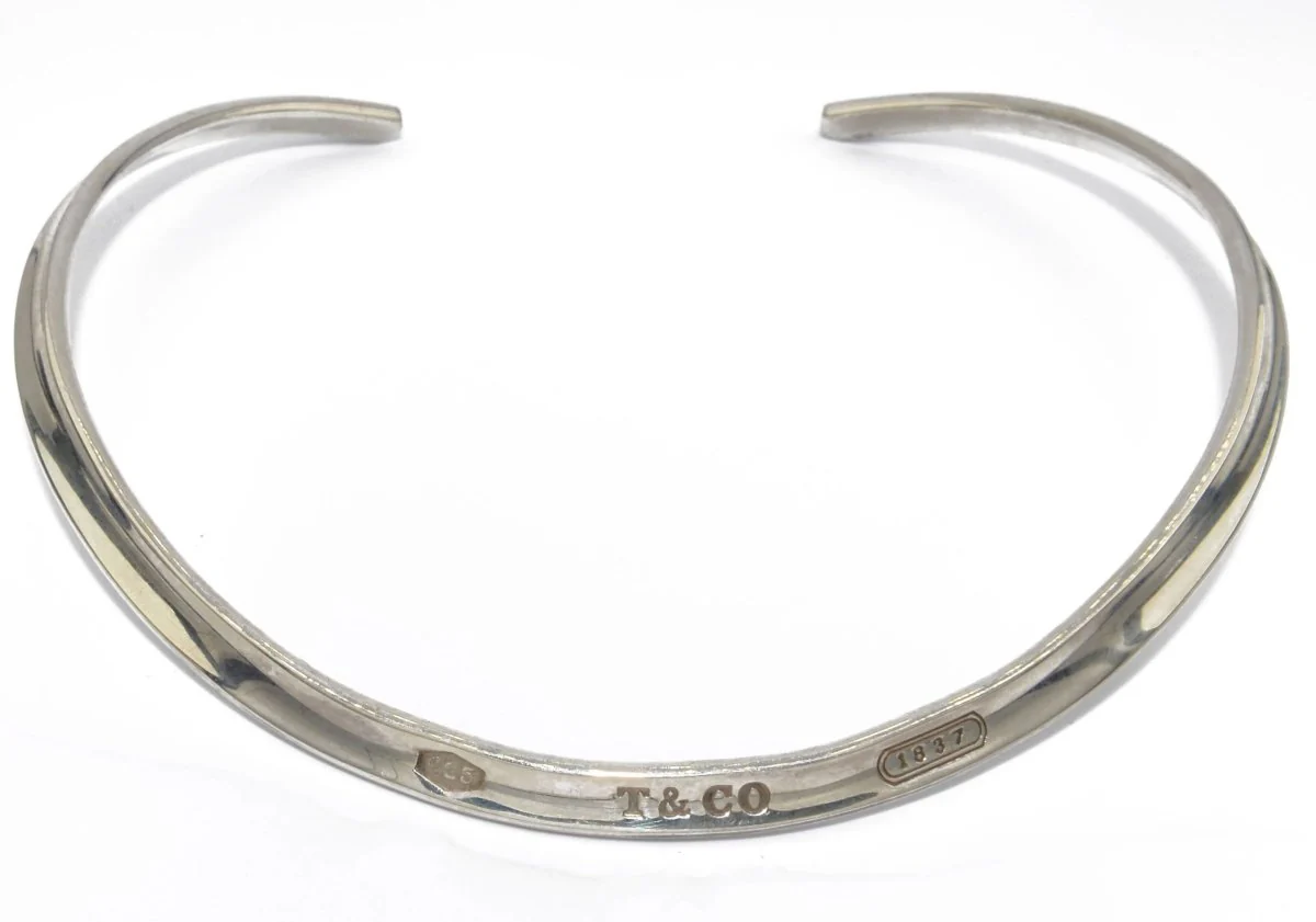 Silver torque necklace from Tiffany