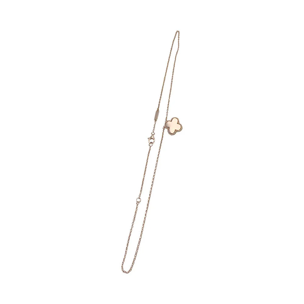 Van Cleef &amp; Arpels necklace, "Alhambra", pink gold, mother-of-pearl - Image 3