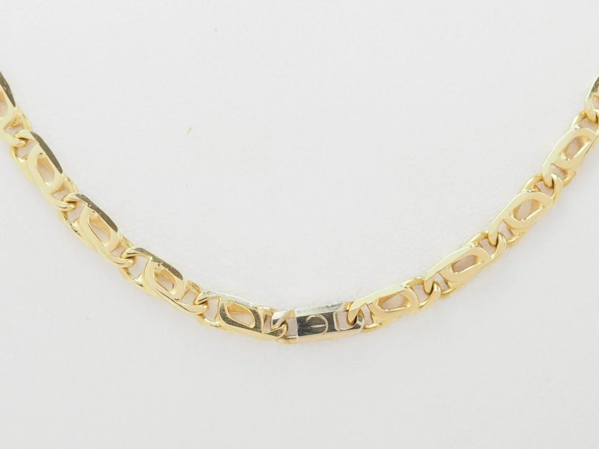 Vintage yellow gold necklace - Image 8