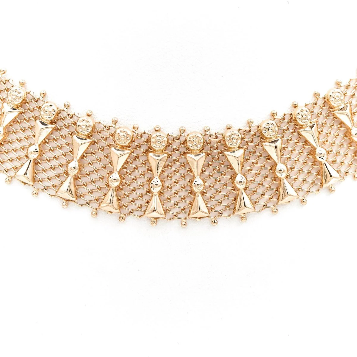 Imposing choker necklace in yellow gold - Image 2