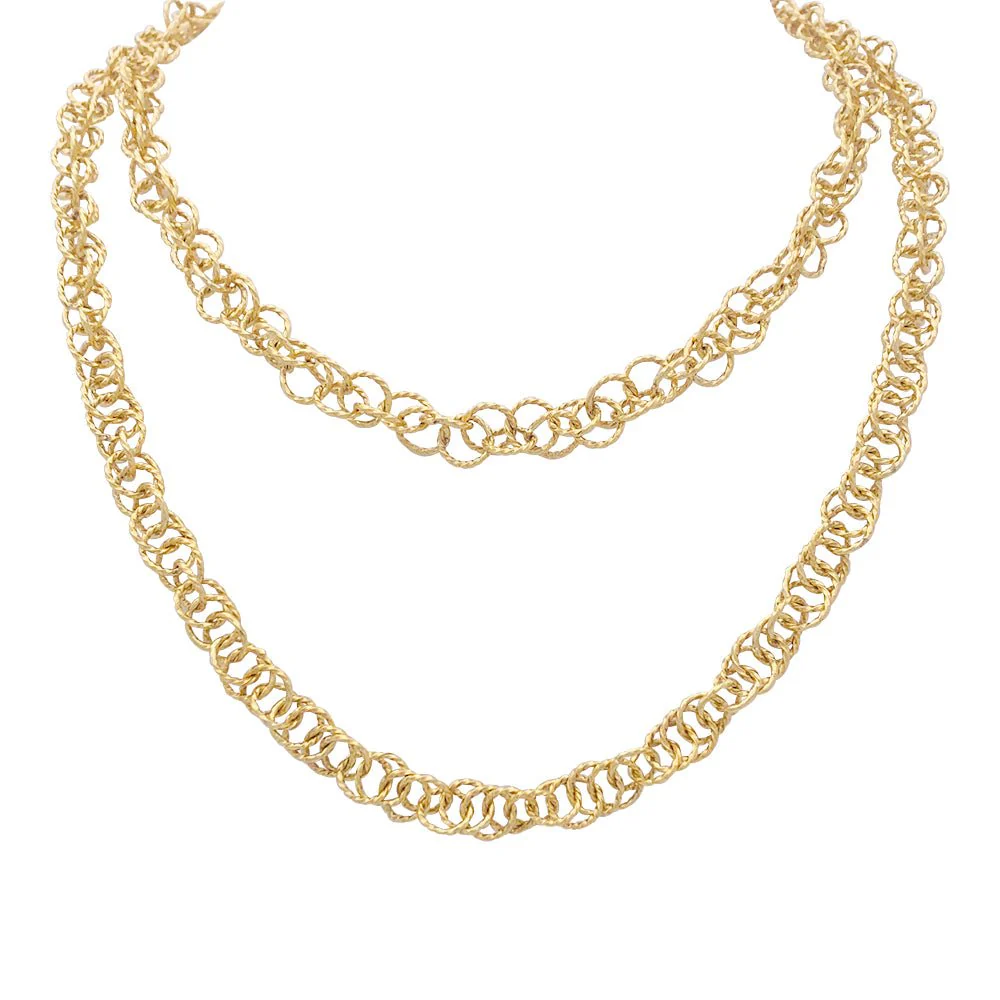 Vintage yellow gold necklace