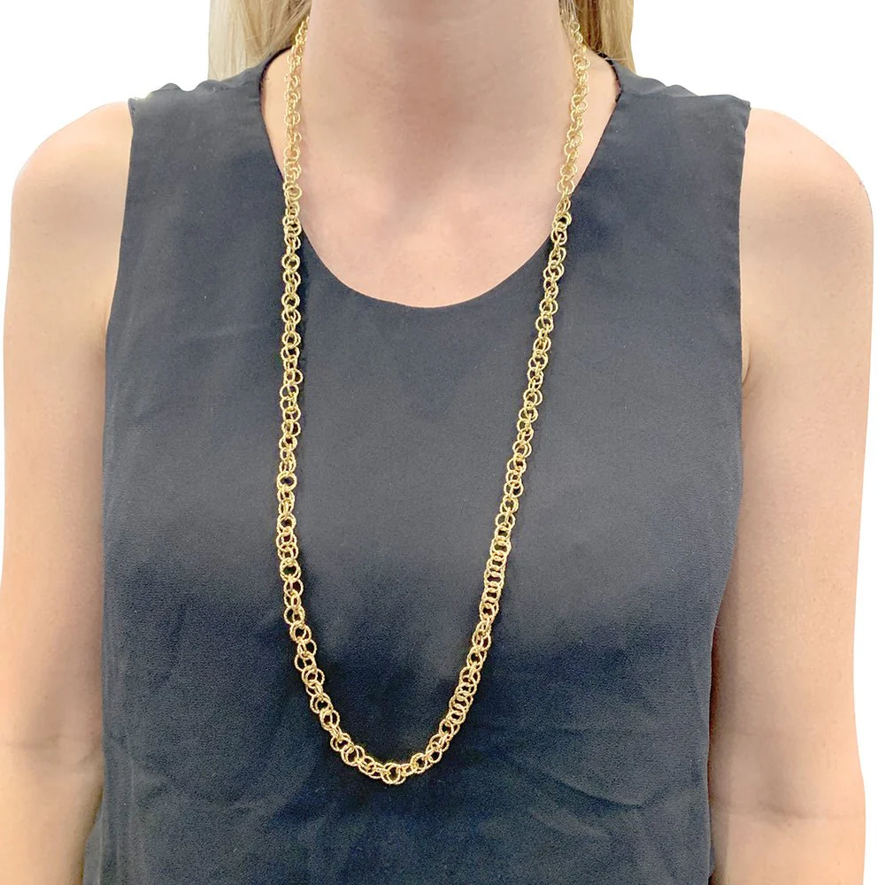 Vintage yellow gold necklace - Image 5
