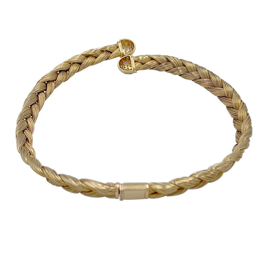 Vintage yellow gold and diamond necklace - Image 2