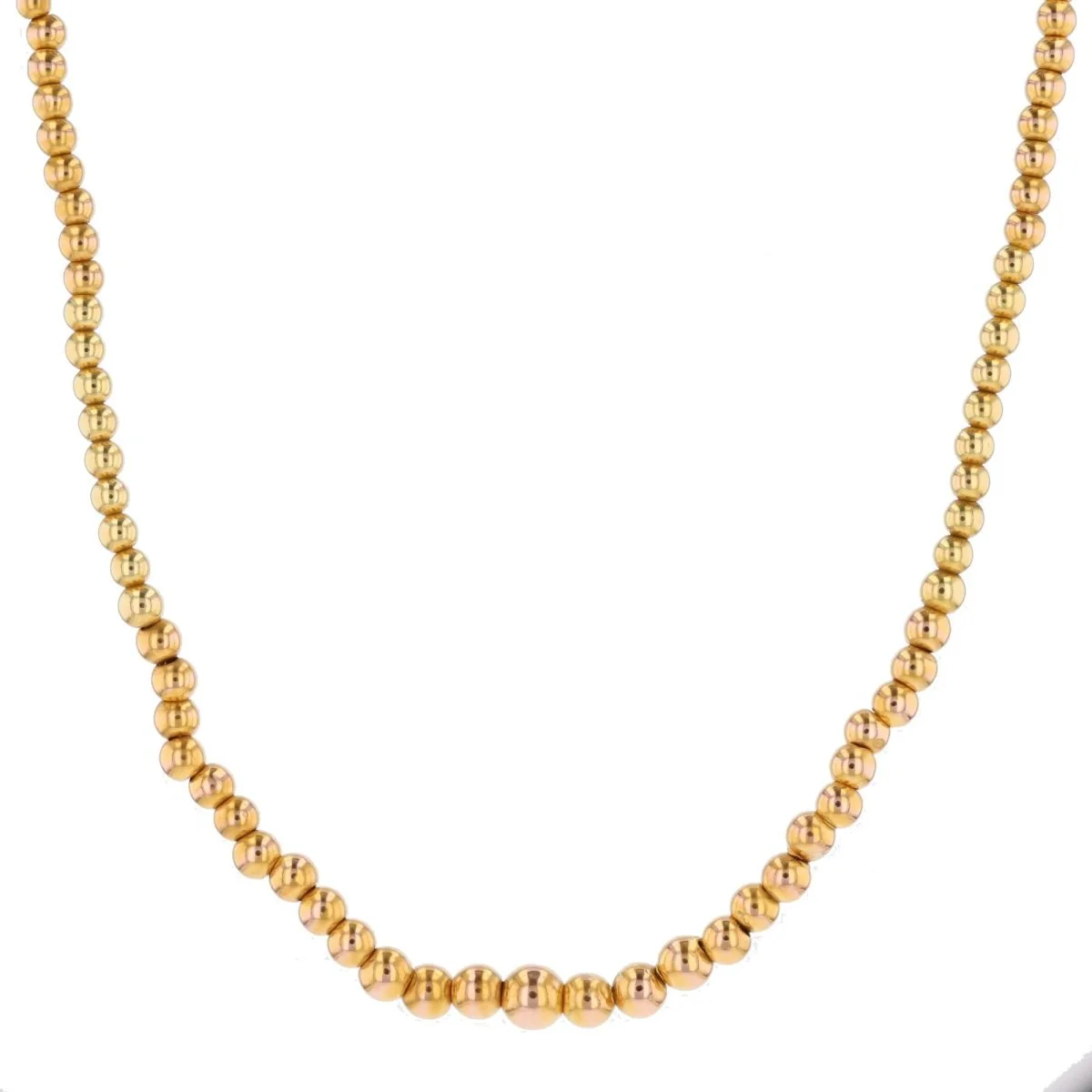 Necklace Beads in yellow gold