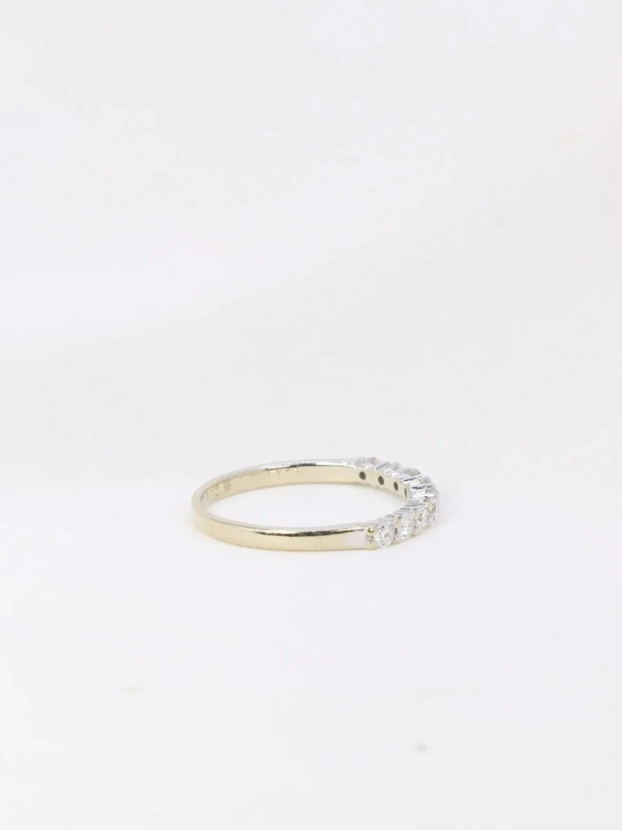 American half wedding ring in white gold and diamonds 0.36 ct - Image 7