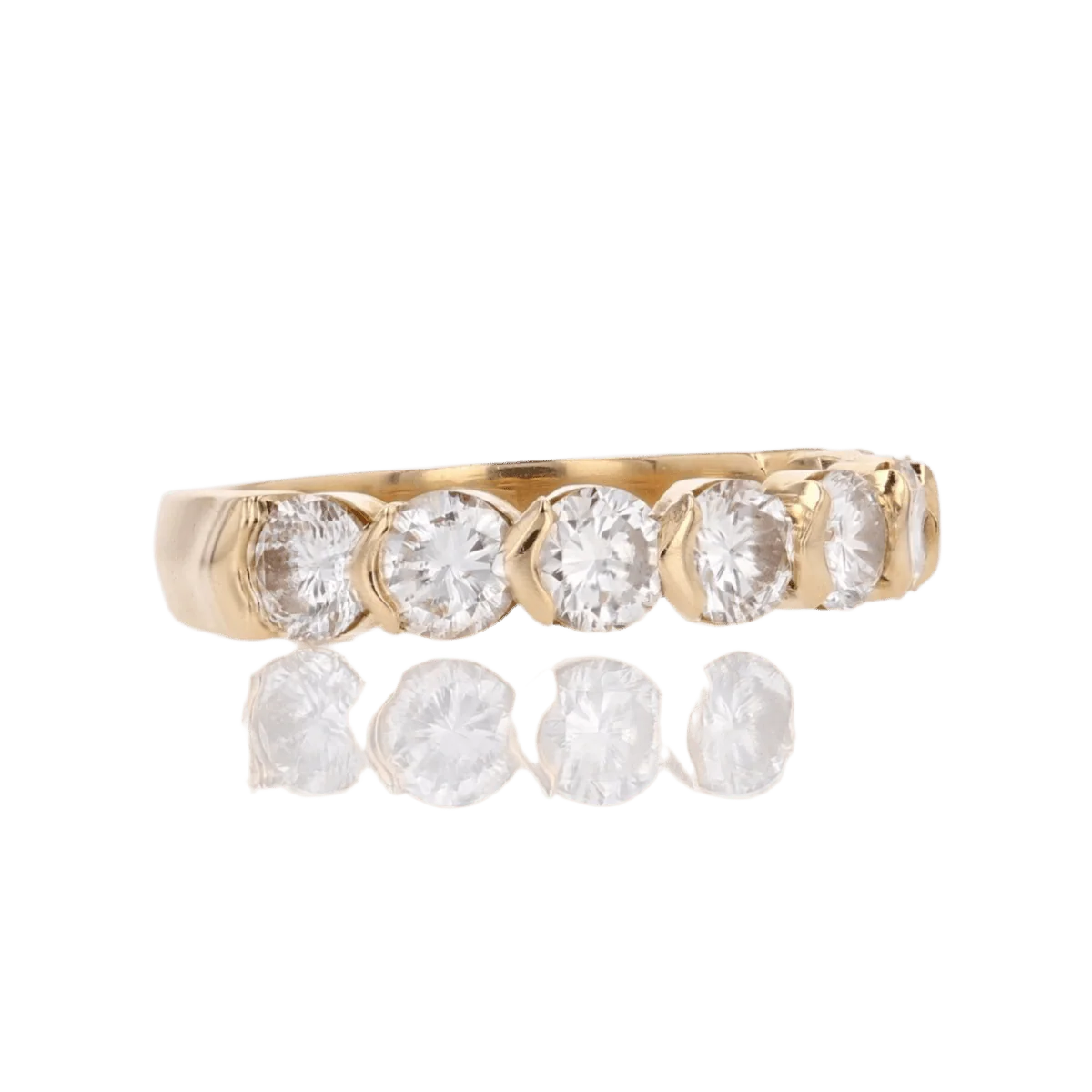 Ring Alliance in yellow gold and diamonds - Image 4