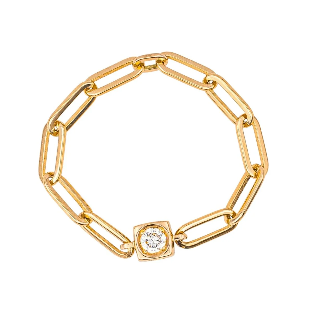 Ring DINH VAN "Le Cube" in rose gold and diamond - Image 3