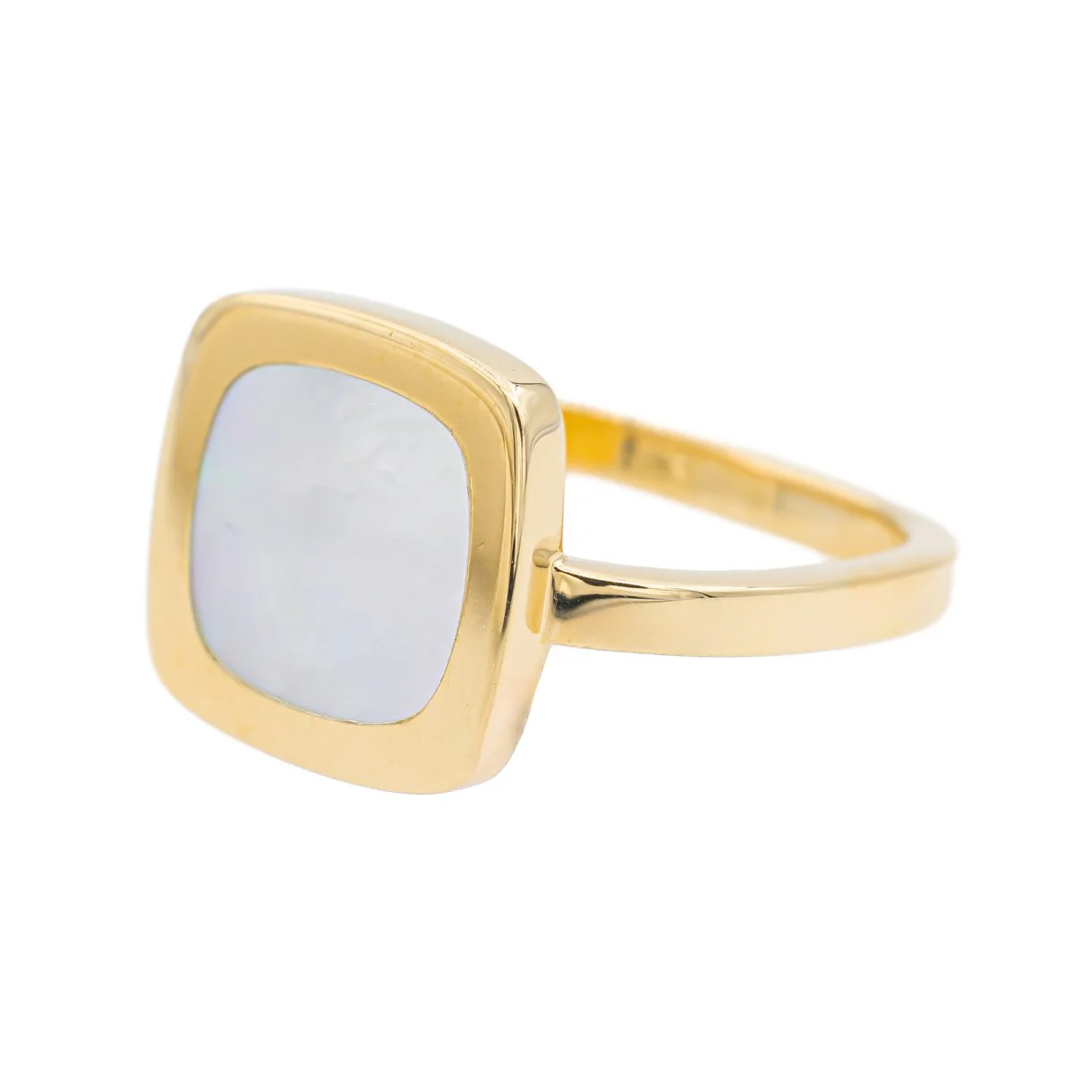 DINH VAN “Impression” ring in yellow gold and mother-of-pearl - Image 3