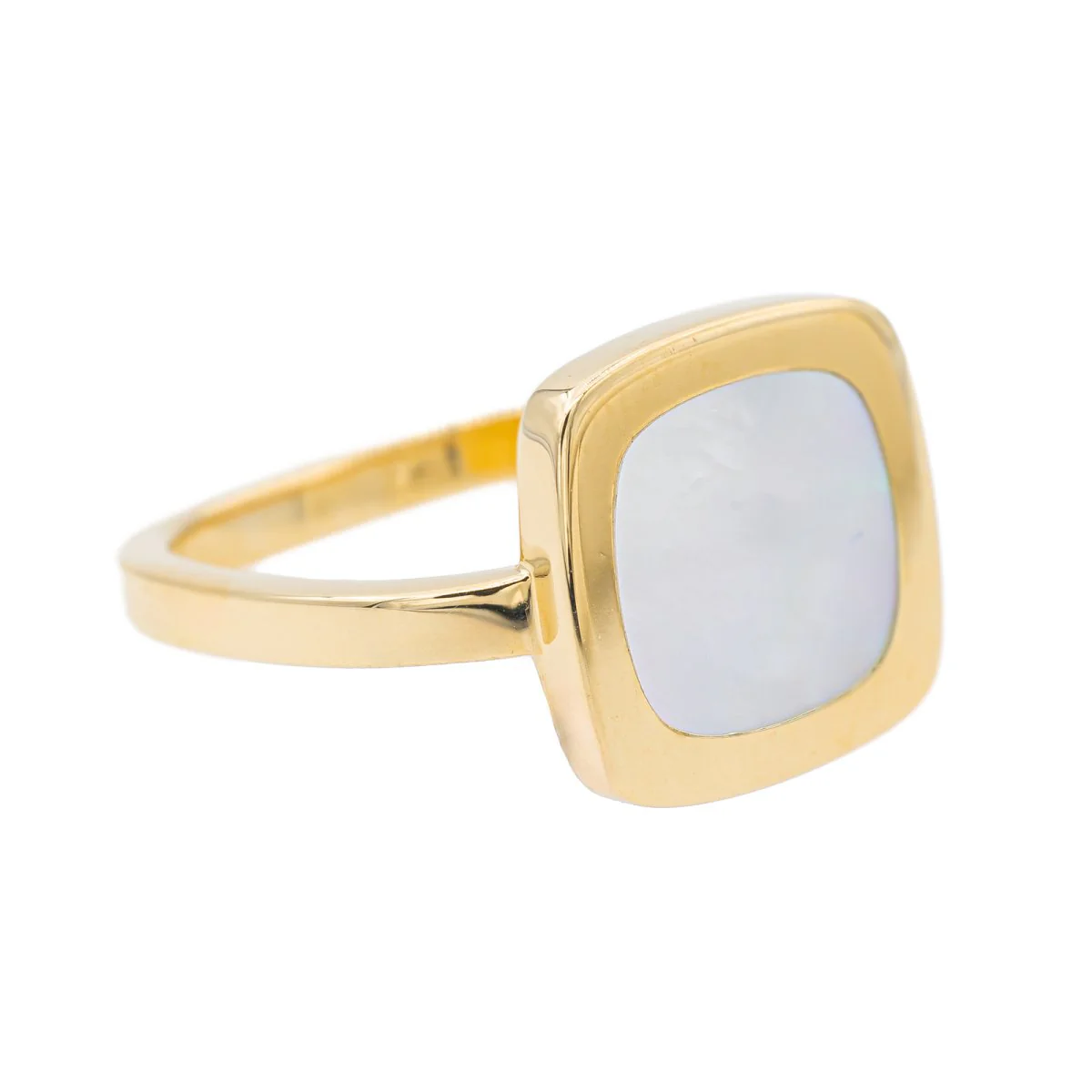 DINH VAN “Impression” ring in yellow gold and mother-of-pearl - Image 7