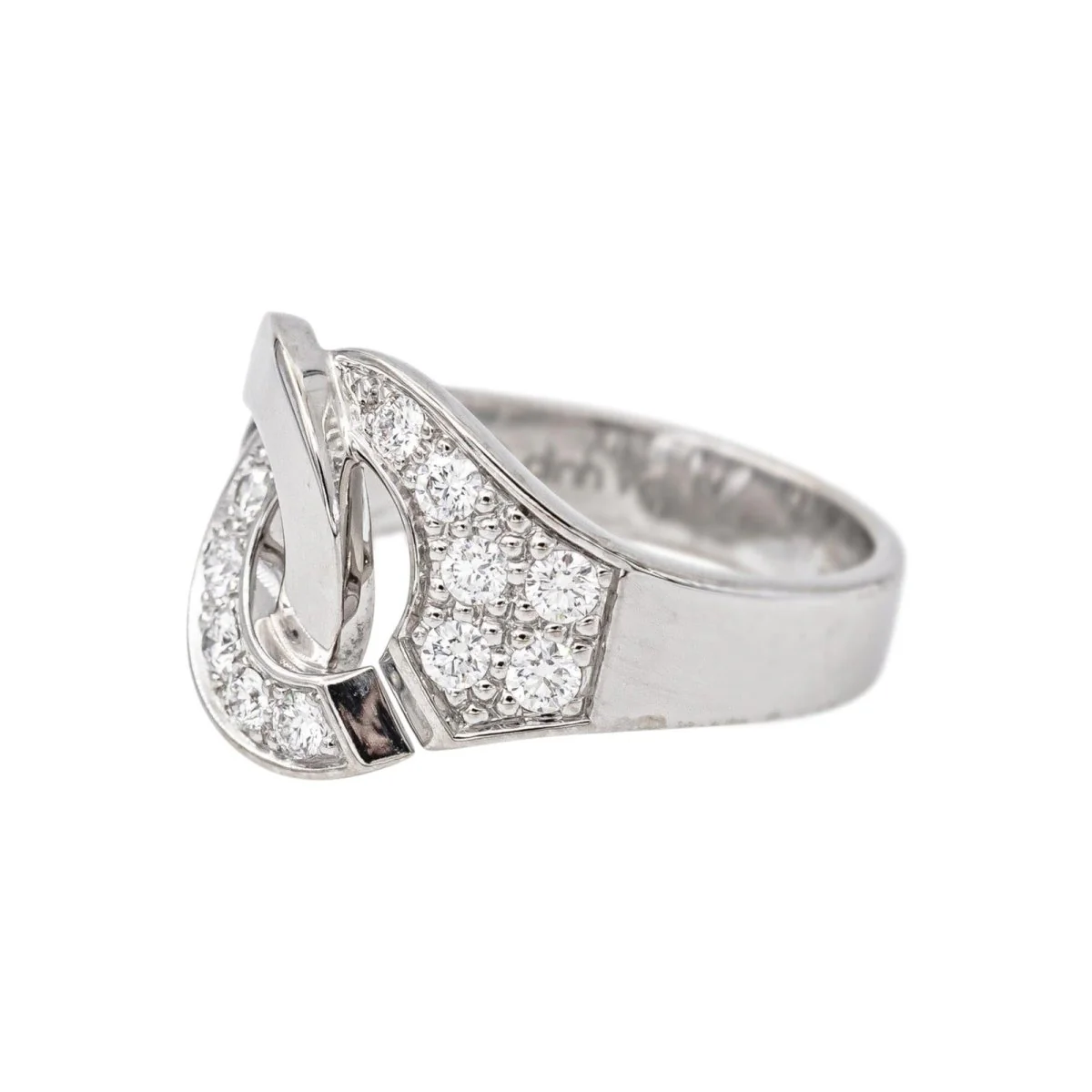 Dinh Van White Gold Diamond Ring - Image 4