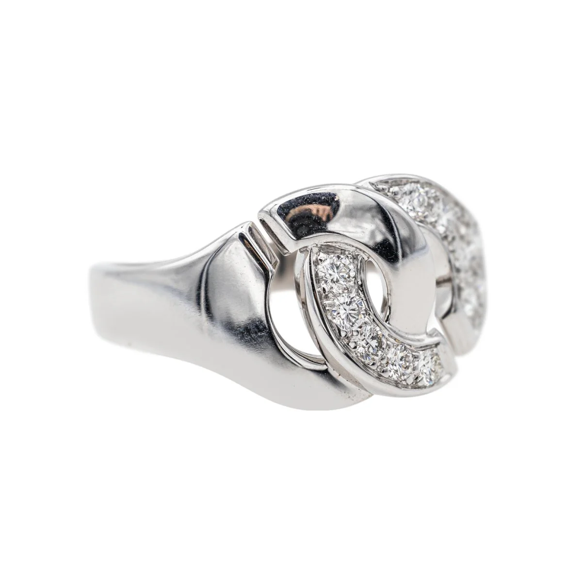 DiNH VAN handcuff ring in white gold and diamonds - Image 7