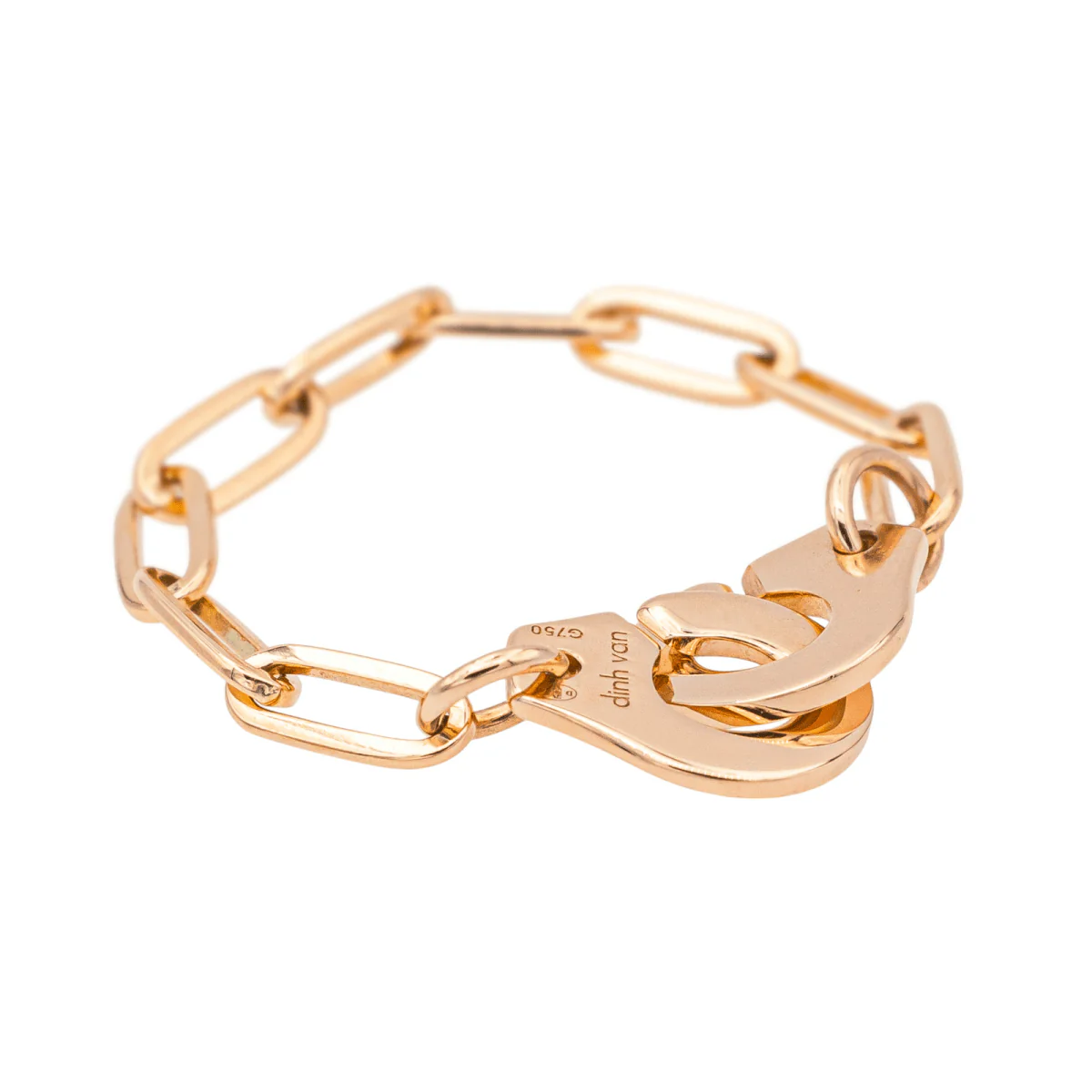 Ring DINH VAN "Handcuffs" in rose gold - Image 6