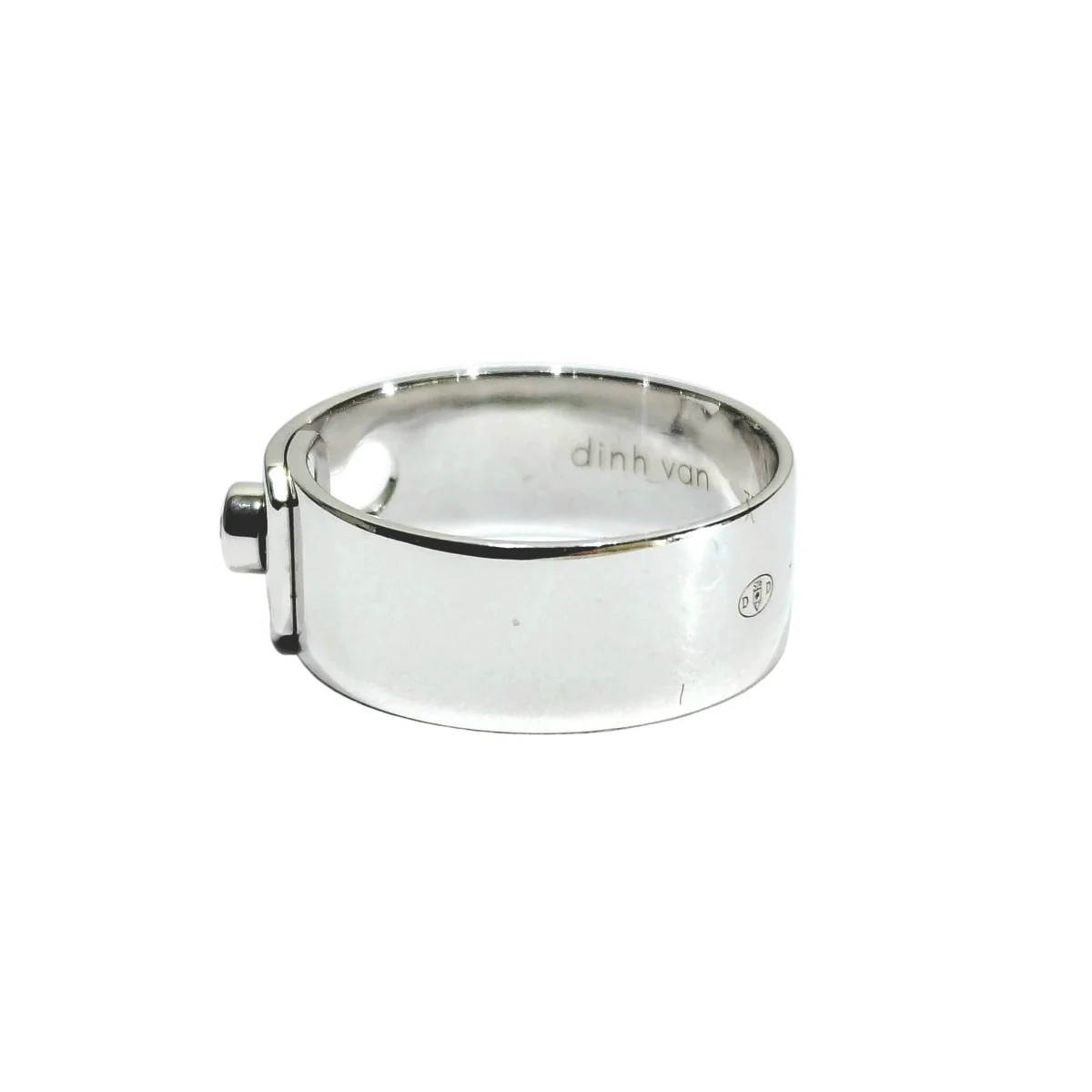 DINH VAN "Lock" Band Ring in white gold and diamond - Image 4