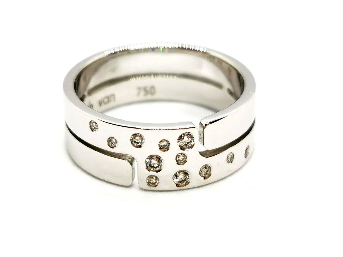 Dinh Van Ring Seventies White gold Diamond