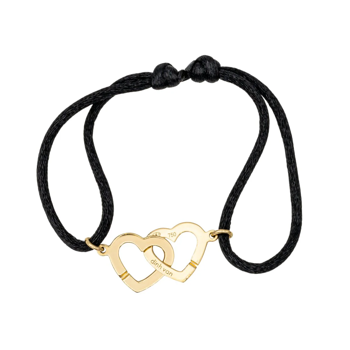 DINH VAN "Double Heart" bracelet in yellow gold