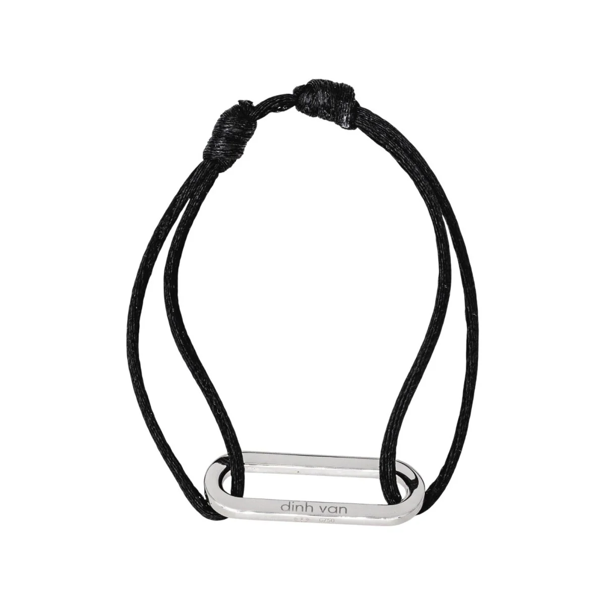 Bracelet DINH VAN "Maillon" in white gold - Image 3