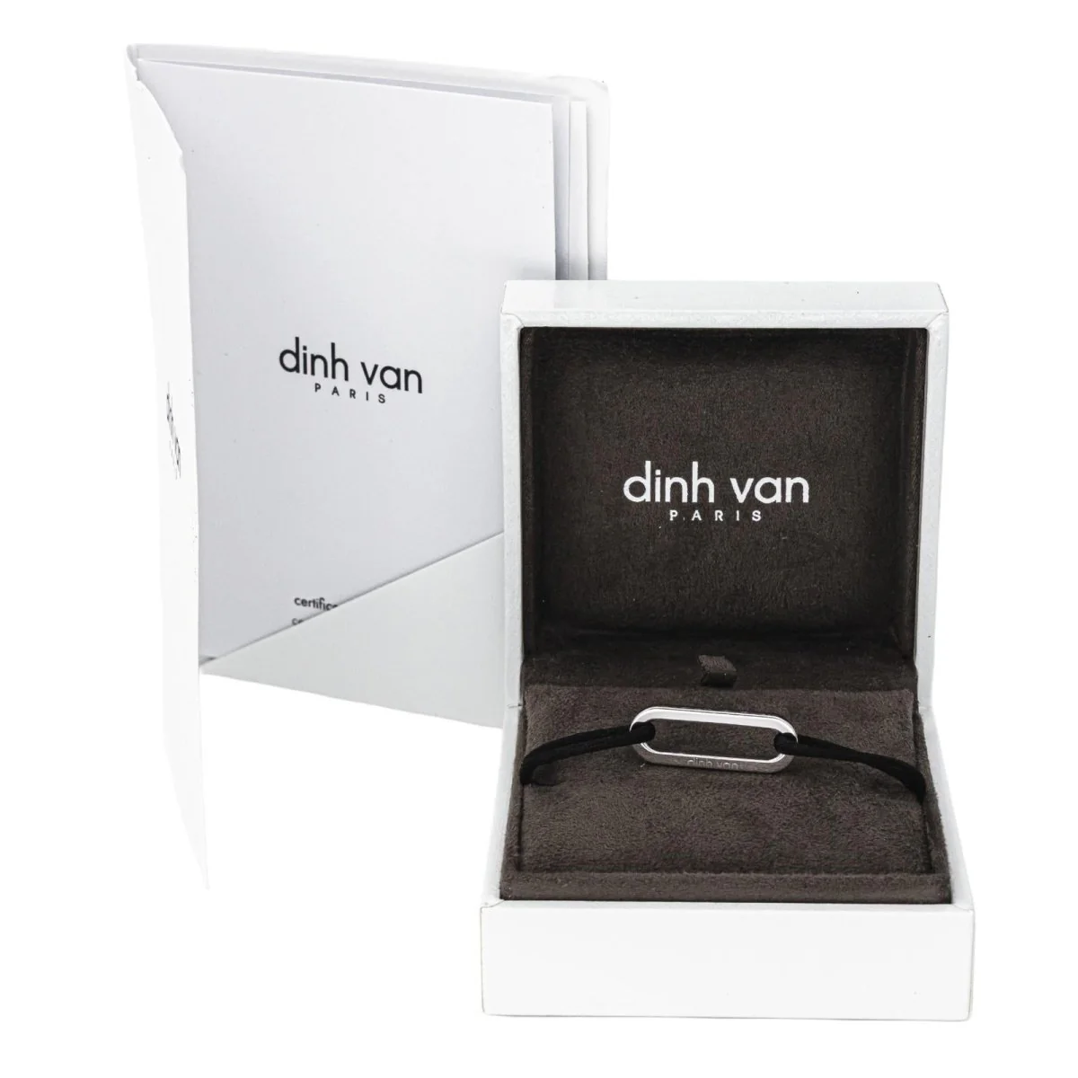 Bracelet DINH VAN "Maillon" in white gold - Image 5