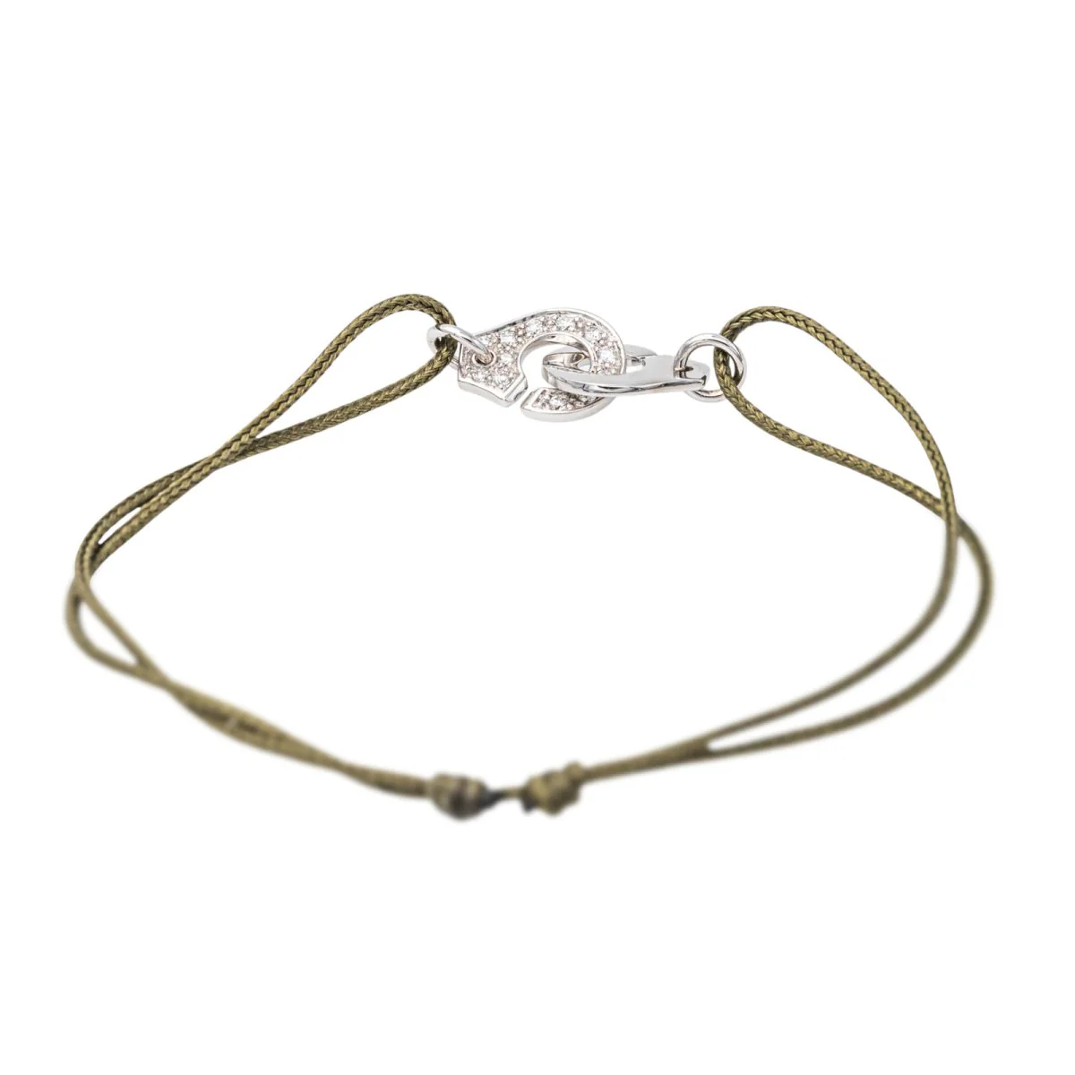Dinh Van Cordon Handcuffs Bracelet White Gold Diamond - Image 5