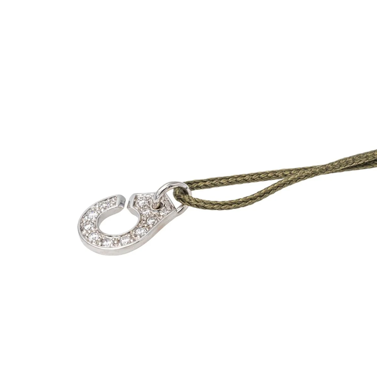 Dinh Van Cordon Handcuffs Bracelet White Gold Diamond - Image 8