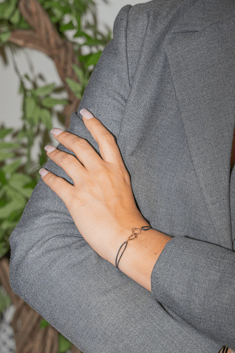 Dinh Van Double Heart Bracelet Rose Gold - Image 2