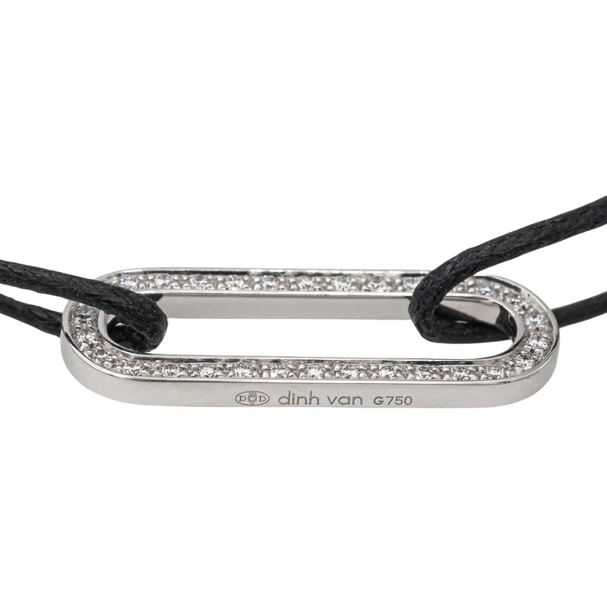 DINH VAN “Maillon L” bracelet in white gold and diamond - Image 2