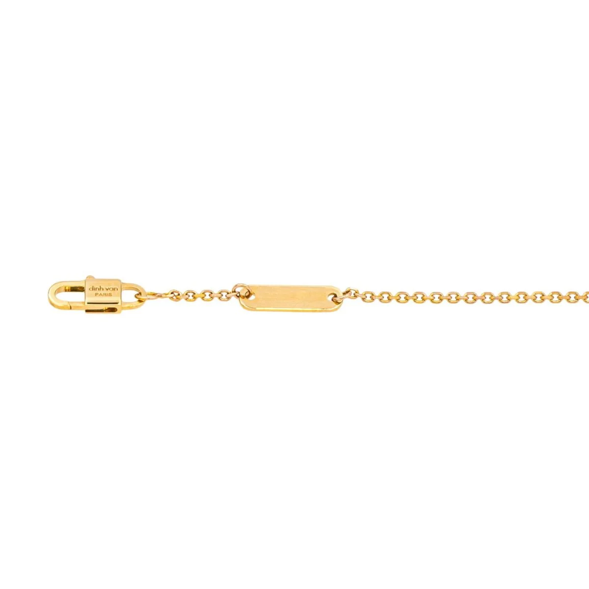 Necklace DINH VAN "Pulse" pendant in yellow gold and diamonds - Image 7