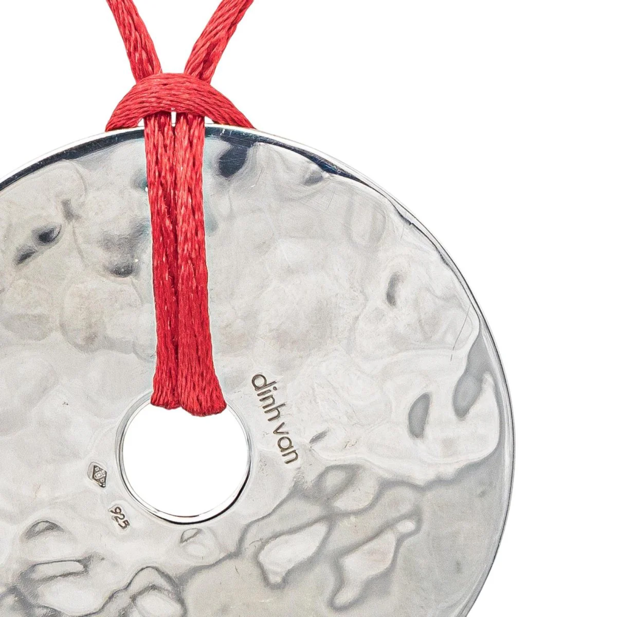 Necklace DINH VAN "Pi" pendant in silver - Image 5