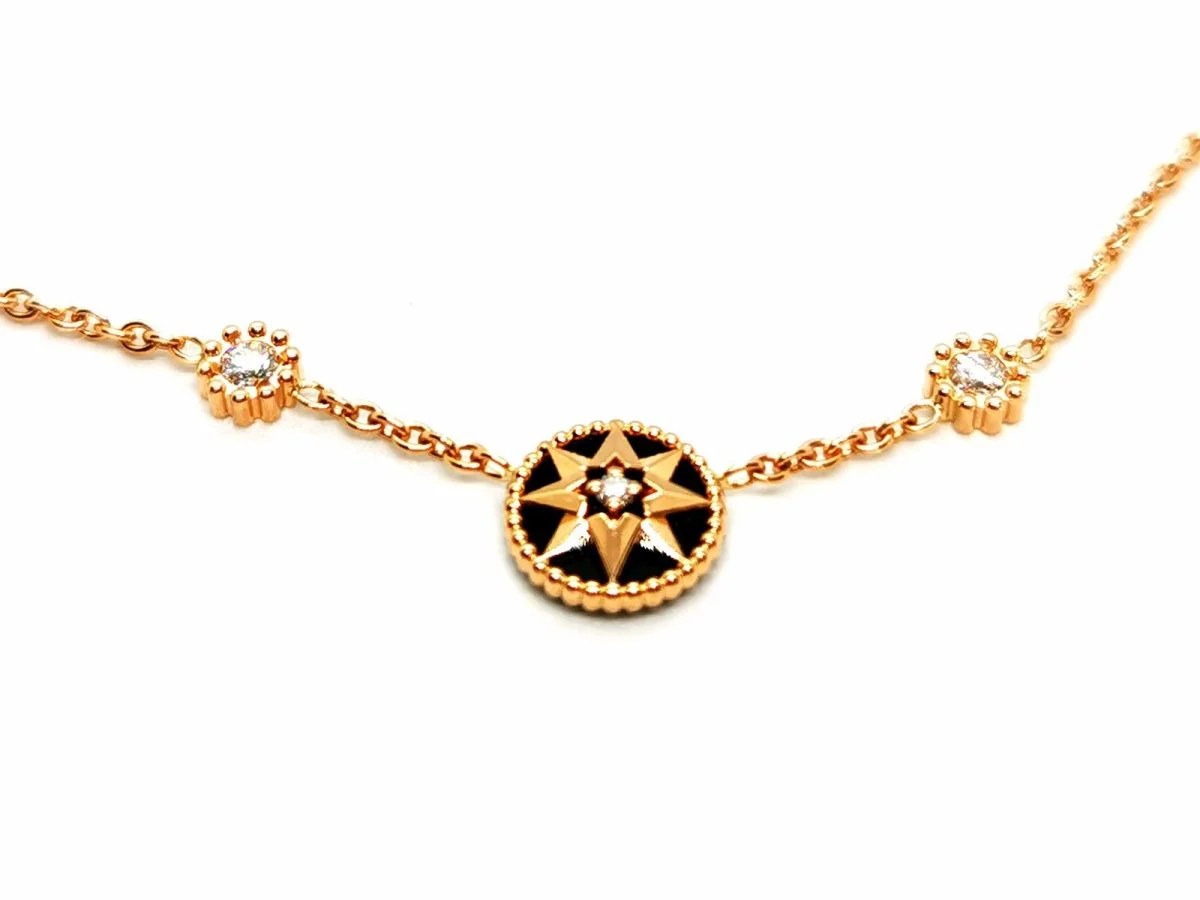 Dior Rose des vents Pendant Necklace Rose gold Diamond - Image 5