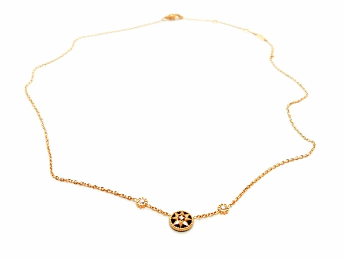 Dior Rose des vents Pendant Necklace Rose gold Diamond - Image 8